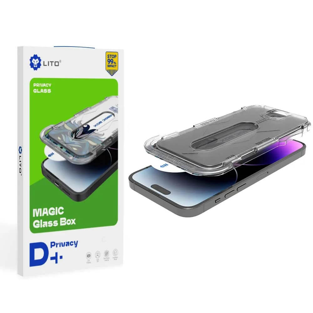 Lito iPhone 16 Pro Magic Glass Box D+ Tools Αντιχαρακτικό Γυαλί Οθόνης με Οδηγό Τοποθέτησης - Privacy