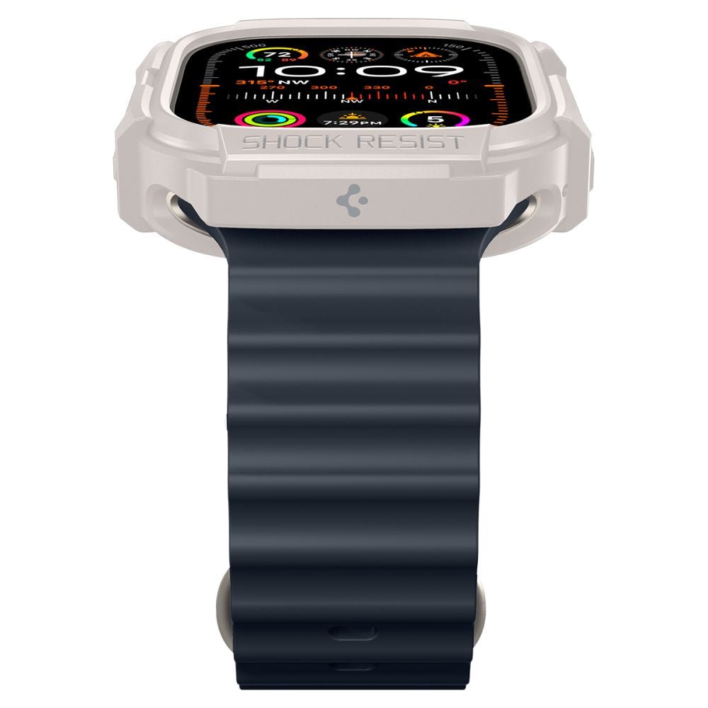 Spigen Θήκη Apple Watch Ultra (1/2/3) - 49mm Rugged Armor - Dune Beige