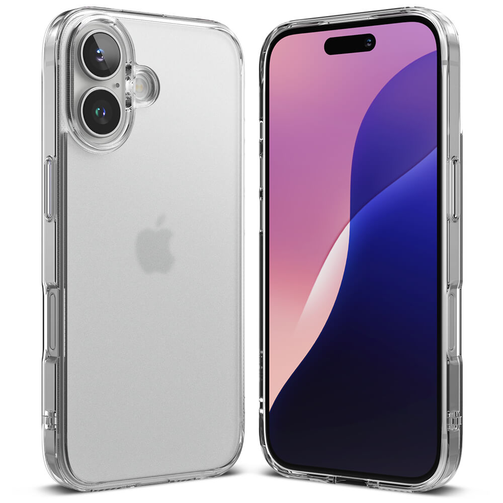 Ringke iPhone 16 Fusion Σκληρή Θήκη με Πλαίσιο Σιλικόνης - Ματ Διάφανη