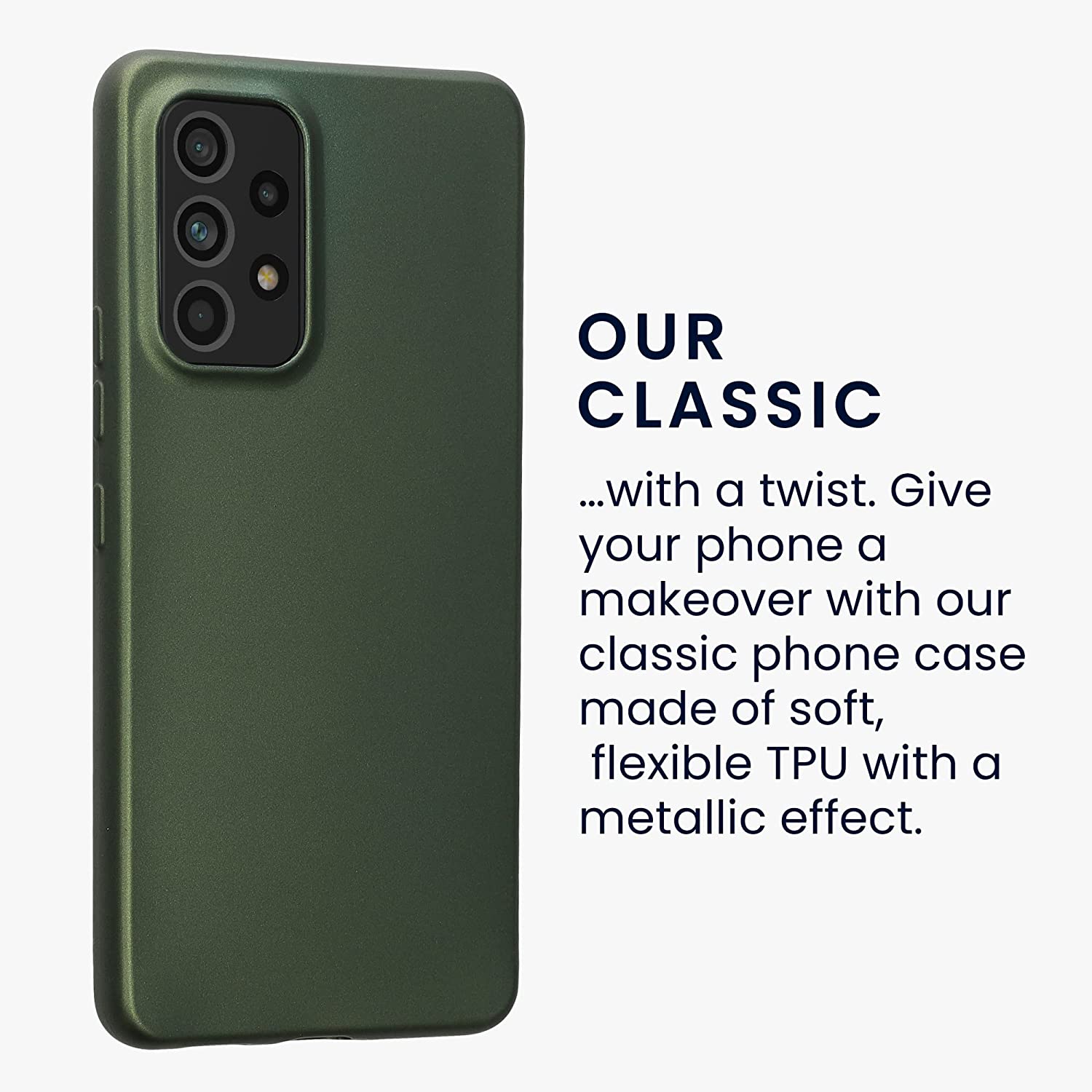 KW Samsung Galaxy A53 5G Θήκη Σιλικόνης TPU - Metallic Forest Green - 57958.233