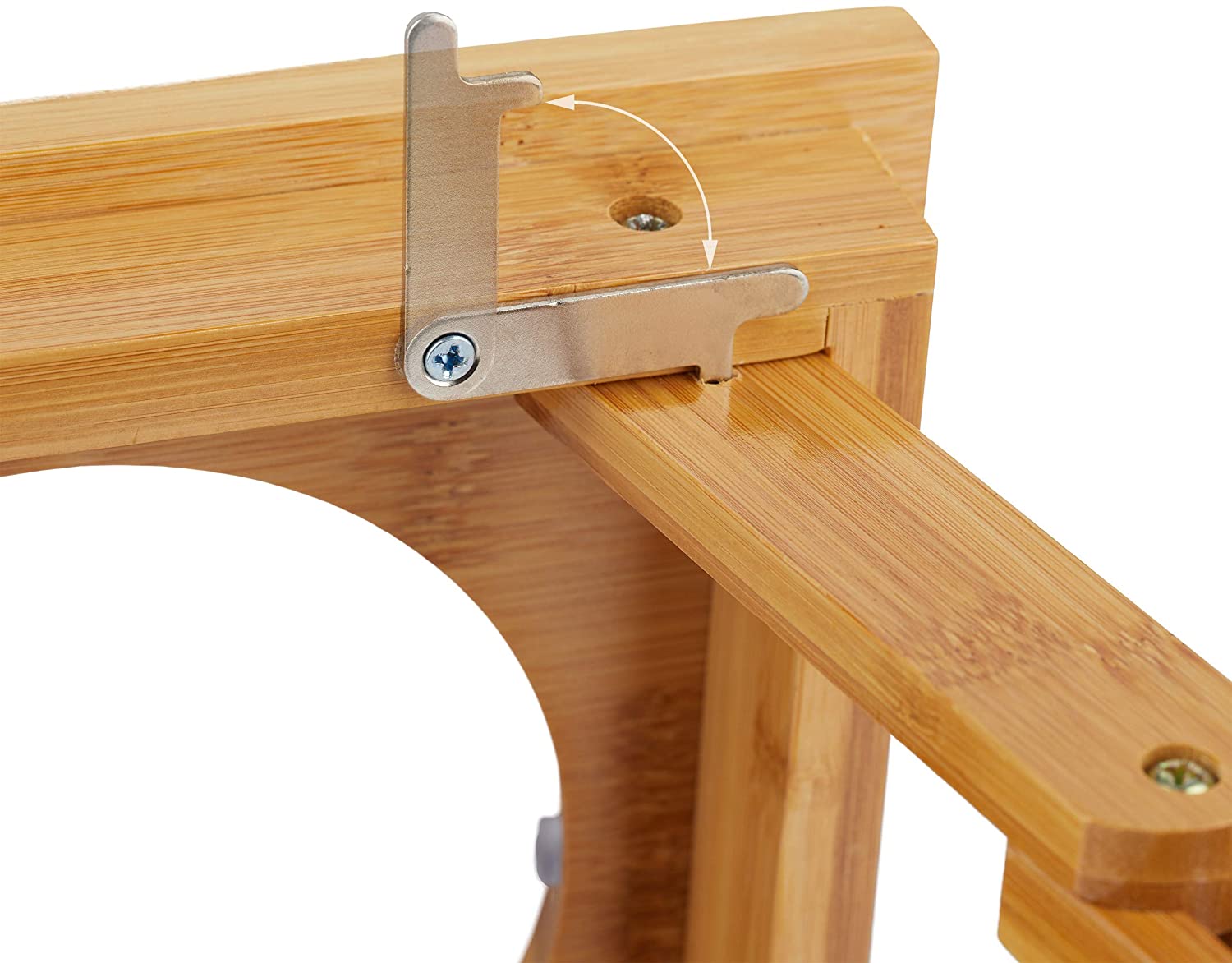 Relaxdays Foldable Bowl Stand - Αναδιπλούμενο Σταντ με 3 Μπολ για Νερό και Τροφή - 700 ml - Natural - 4052025916084