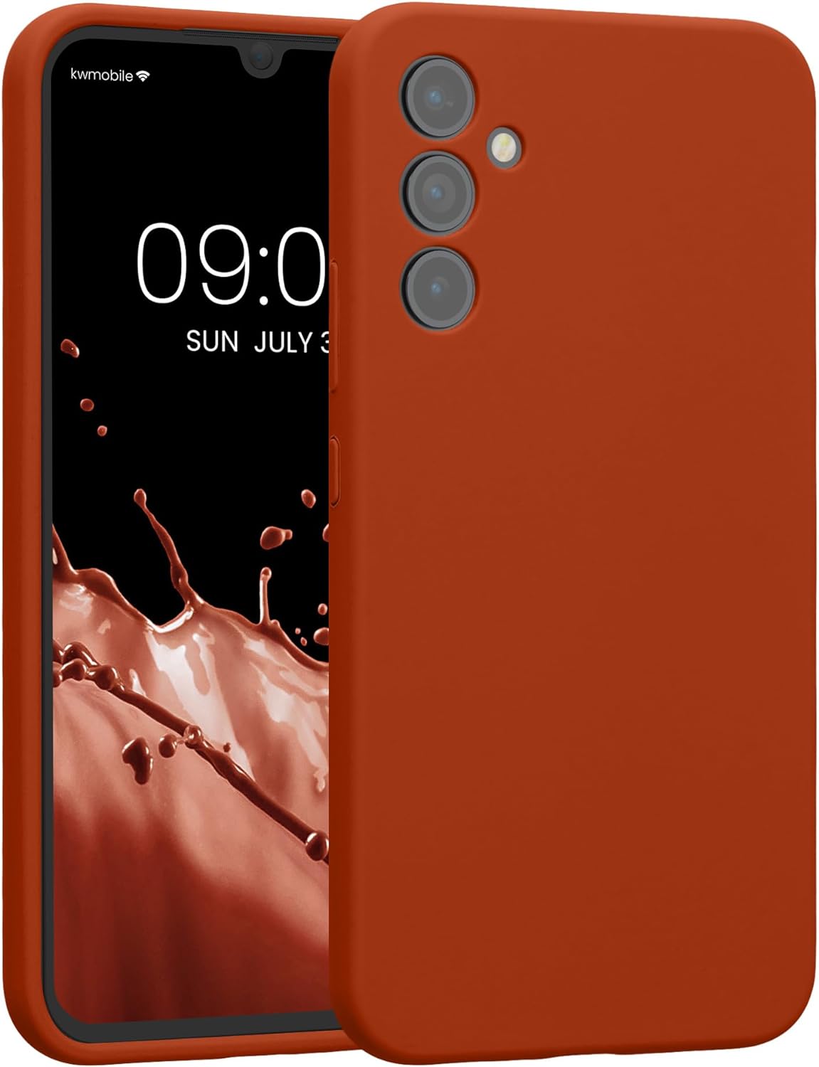 KW Samsung Galaxy A34 5G Θήκη Σιλικόνης Rubber TPU - Rusty Orange - 60807.249