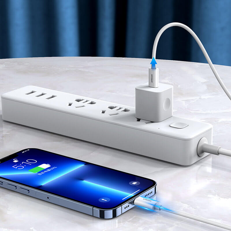 Joyroom S - M430 PD 27W - Καλώδιο Δεδομένων και Φόρτισης Type - C to Lightning 1.2M - White