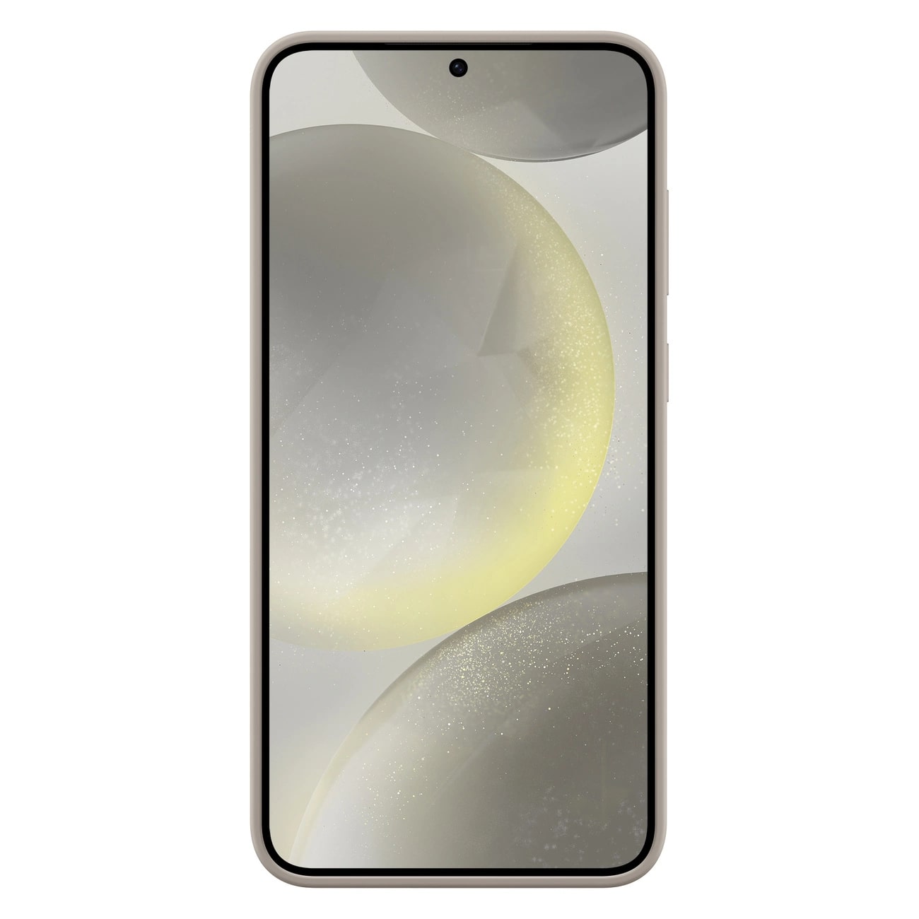 Samsung Standing Grip - Samsung Galaxy S24 Θήκη Σιλικόνης με Finger Holder / Stand - Taupe - EF - GS921CUEGWW