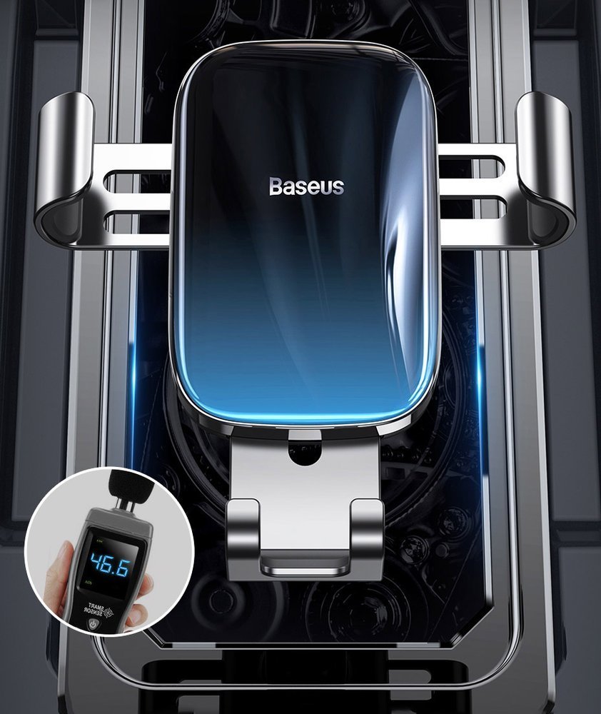 Baseus Glaze Gravity Car Air Vent Mobile Holder - Universal Βάση Αυτοκινήτου Αεραγωγού - Black - SUYL - LG01