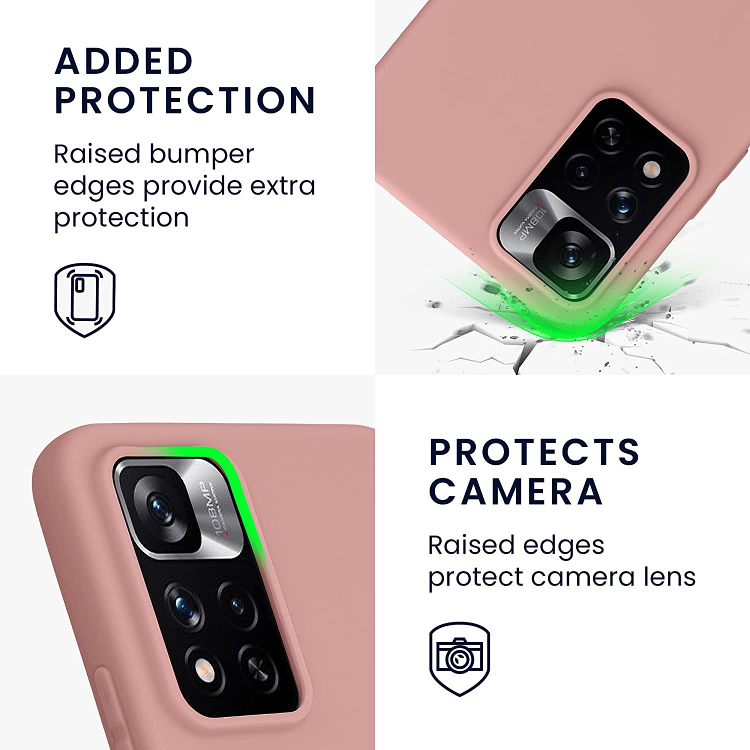 KW Xiaomi Redmi Note 11 Pro+ 5G Θήκη Σιλικόνης TPU - Winter Rose - 58095.193