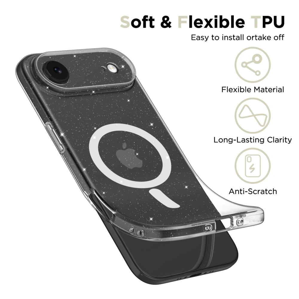 Tech - Protect iPhone Air Flexair Θήκη Σιλικόνης TPU με MagSafe - Glitter