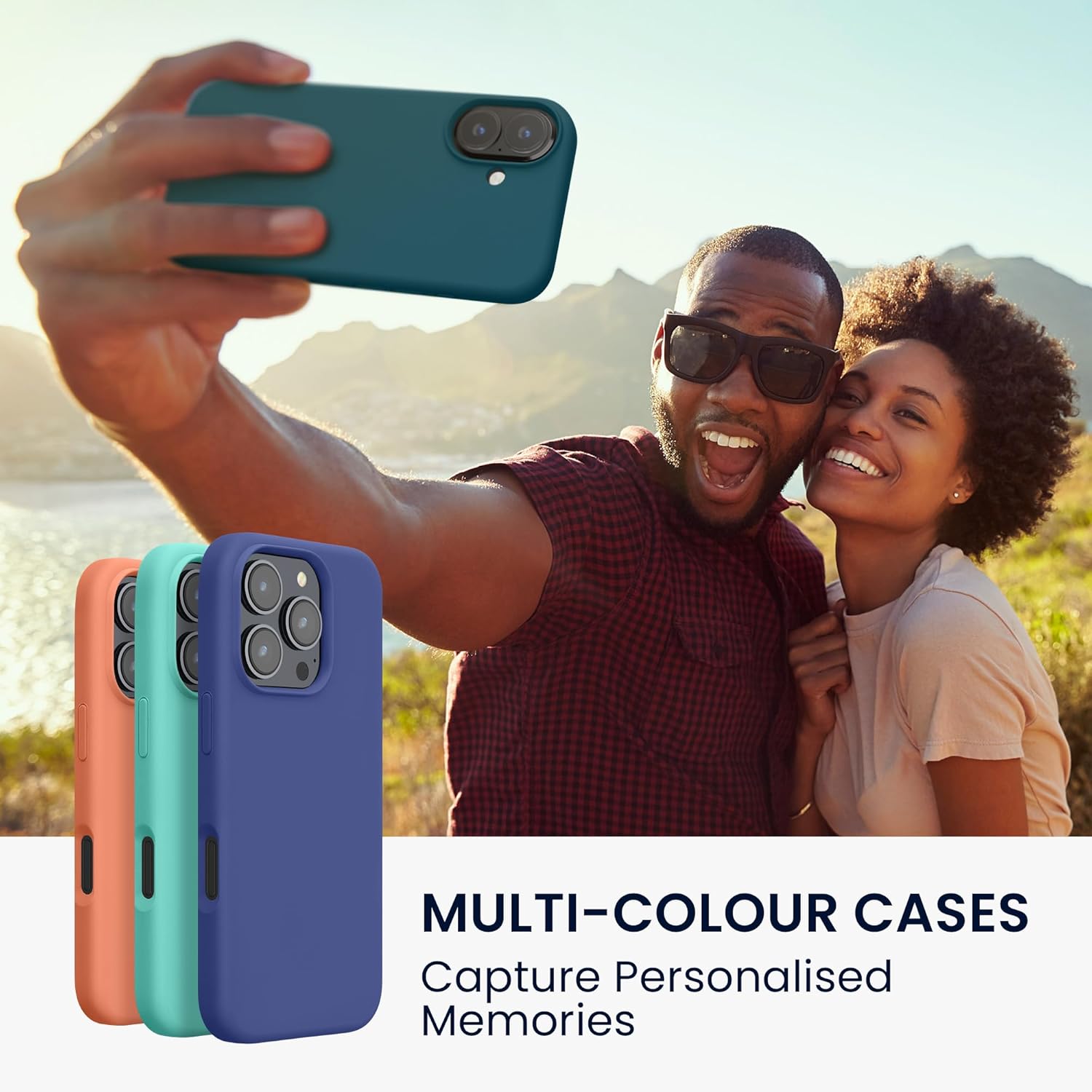 KW iPhone 16 Θήκη Σιλικόνης Rubberized TPU - Petrol Matte