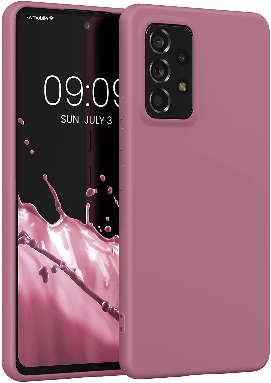 KW Samsung Galaxy A53 5G Θήκη Σιλικόνης Rubberized TPU - Deep Rusty Rose - 58051.167