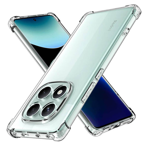 Techsuit Xiaomi Redmi Note 14 Pro 4G - Shockproof Clear Silicone MagSafe - Θήκη Σιλικόνης με Ενισχυμένες Γωνίες - Clear