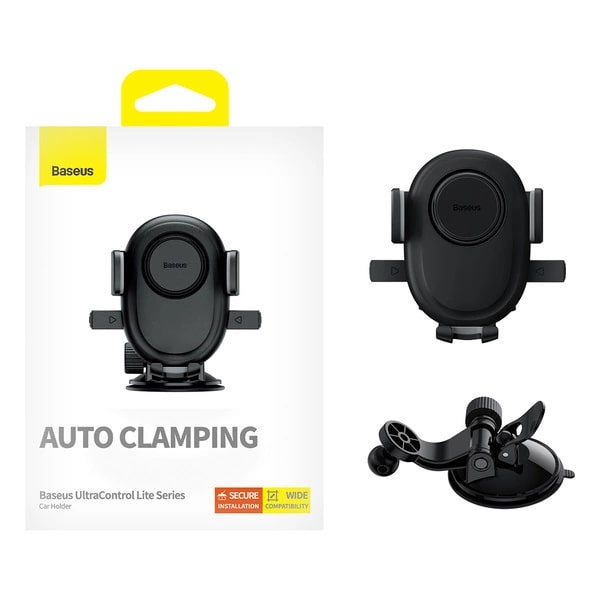 Baseus UltraControl Lite Series Universal Βάση Στήριξης Κινητού για το Αυτοκίνητο - Black - C40351700111 - 00