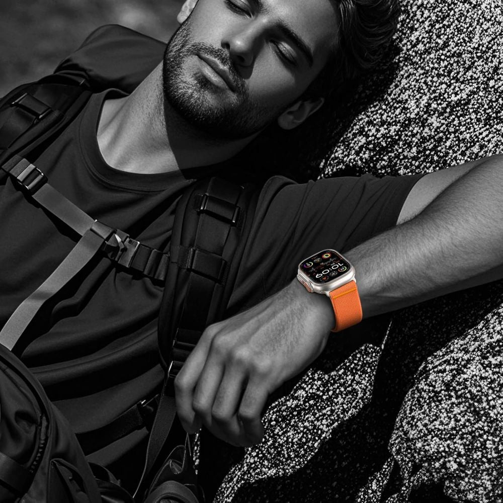 Tech - Protect Λουράκι Apple Watch 8/9/10/11 - SE (1/2/3) - Ultra (1/2/3) – 44/45/46/49mm Nylon Slip - Orange