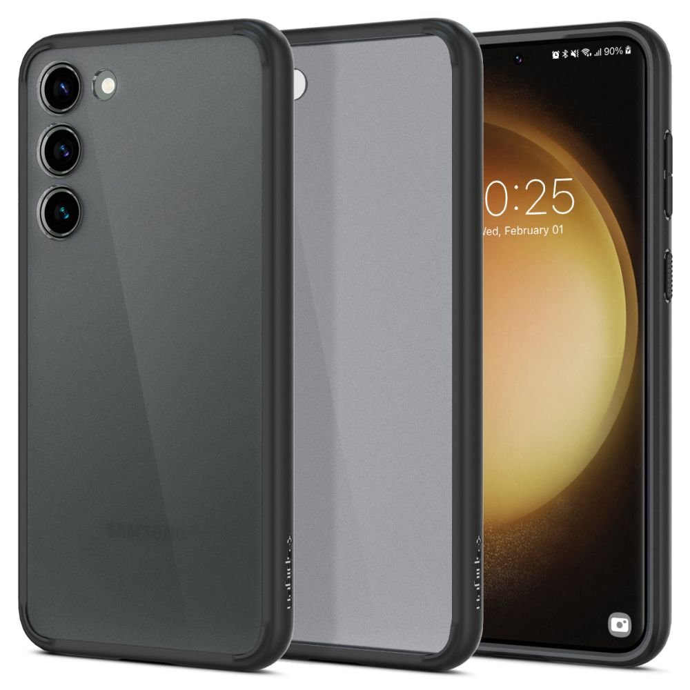 Spigen Samsung Galaxy S23 Σκληρή Θήκη με Πλαίσιο Σιλικόνης Ultra Hybrid - Frost Black