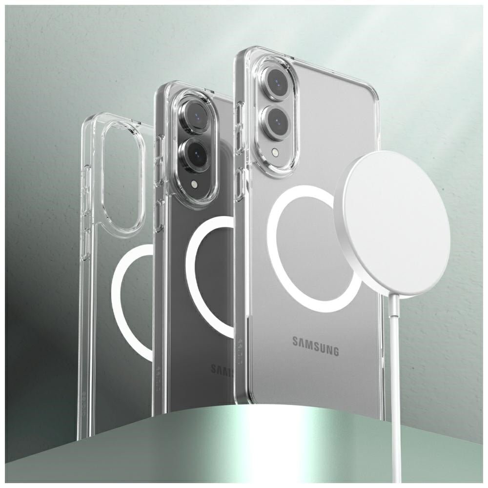 Araree Samsung Galaxy S25 Edge Duple M Σκληρή Θήκη με Πλαίσιο Σιλικόνης και MagSafe - Διάφανη Ματ