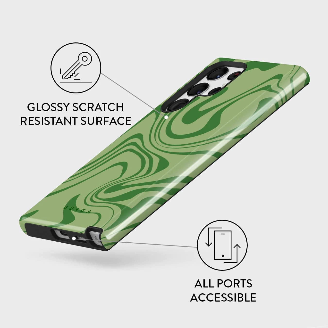 Burga Samsung Galaxy S22 Ultra Fashion Tough Σκληρή Θήκη - Funky Sensation