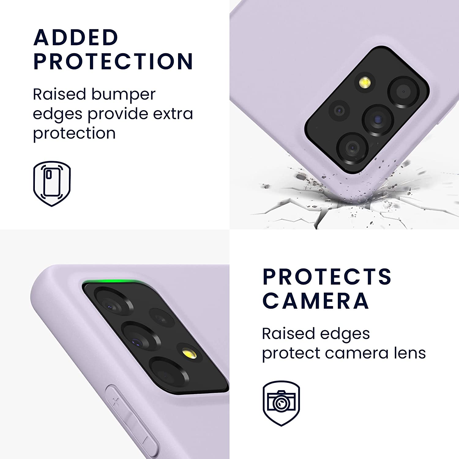 KW Samsung Galaxy A53 5G Θήκη Σιλικόνης TPU - Lavender - 57808.108