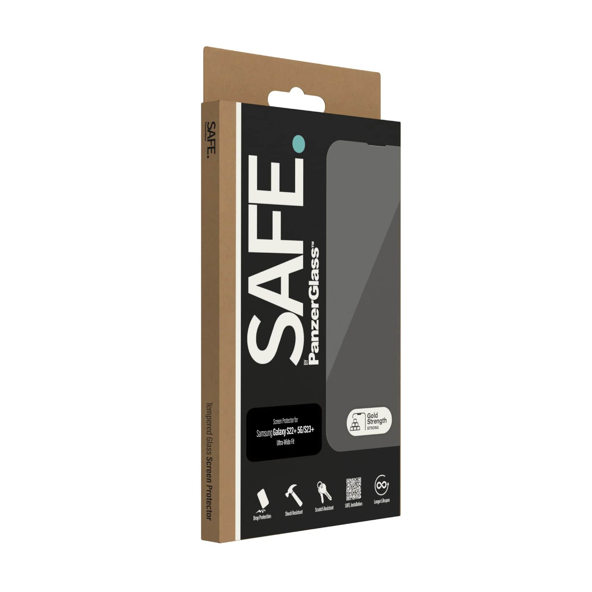 Safe by PanzerGlass Samsung Galaxy S23 Plus / S22 Plus Case Friendly Full Screen Αντιχαρακτικό Γυαλί Οθόνης - Διάφανο - SAFE95098