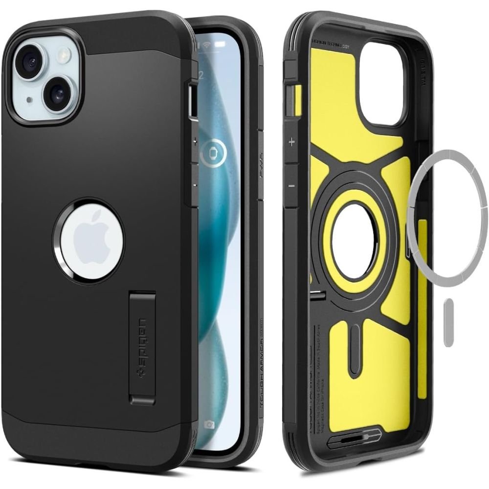 Spigen iPhone 15 Plus Tough Armor Mag Σκληρή Θήκη με MagSafe - Black