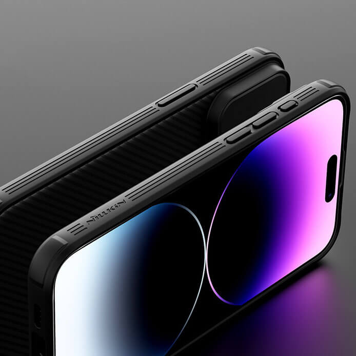 Nillkin iPhone 15 CamShield Pro Magnetic Σκληρή Θήκη με Κάλυμμα για την Κάμερα και MagSafe - Black