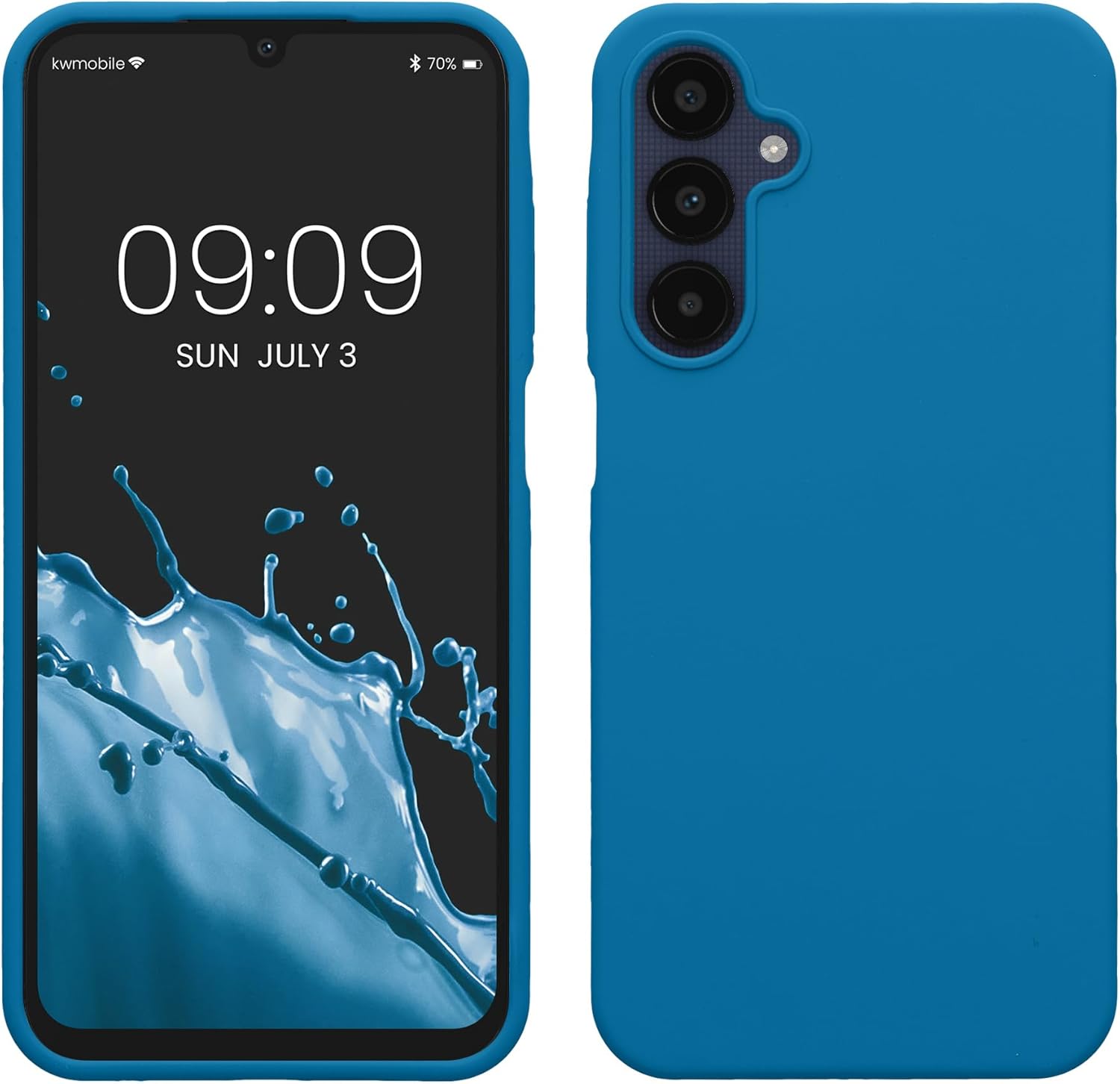 KW Samsung Galaxy A25 5G Θήκη Σιλικόνης Rubberized TPU - Caribbean Blue