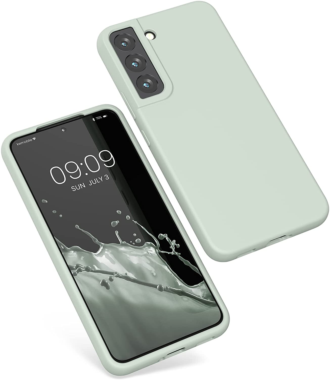 KW Samsung Galaxy S22 Θήκη Σιλικόνης Rubberized TPU - Frosty Mint - 56756.200