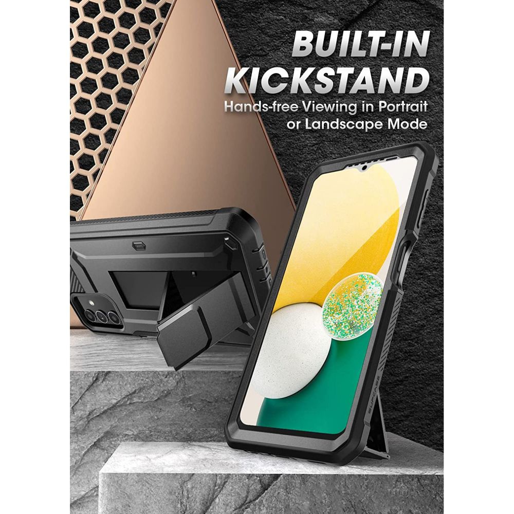 Supcase Samsung Galaxy A13 4G Unicorn Beetle Pro Σκληρή Θήκη με Προστασία Οθόνης και Stand - Black