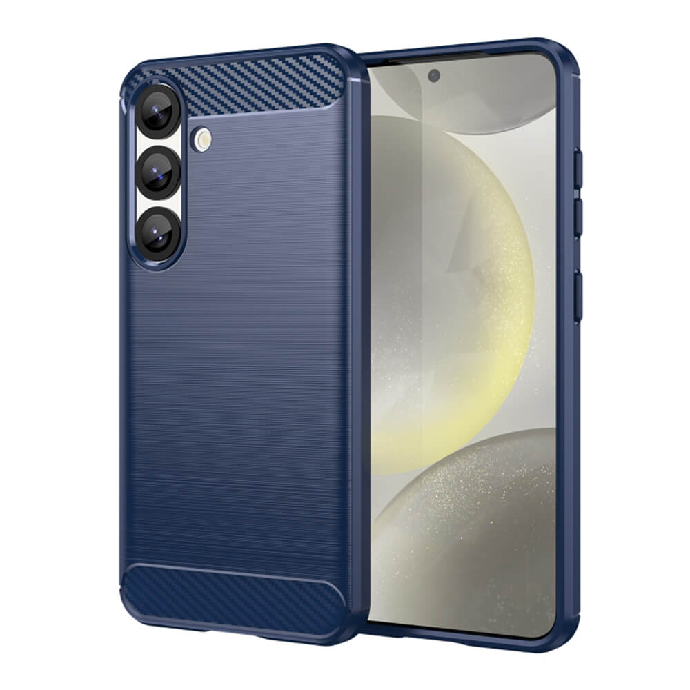 Techsuit Samsung Galaxy S25 Plus Carbon Silicone Θήκη Σιλικόνης TPU - Blue