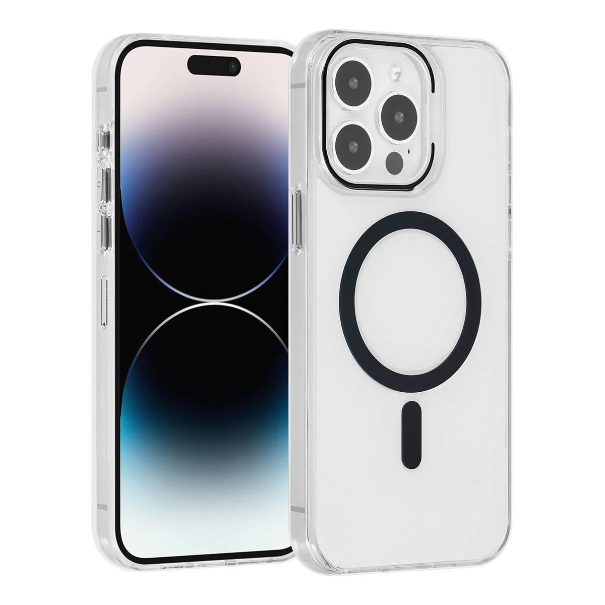 Tuniq iPhone 15 Pro Max - MagSafe Σκληρή Θήκη με Πλαίσιο Σιλικόνης - Διάφανη / Μαύρη