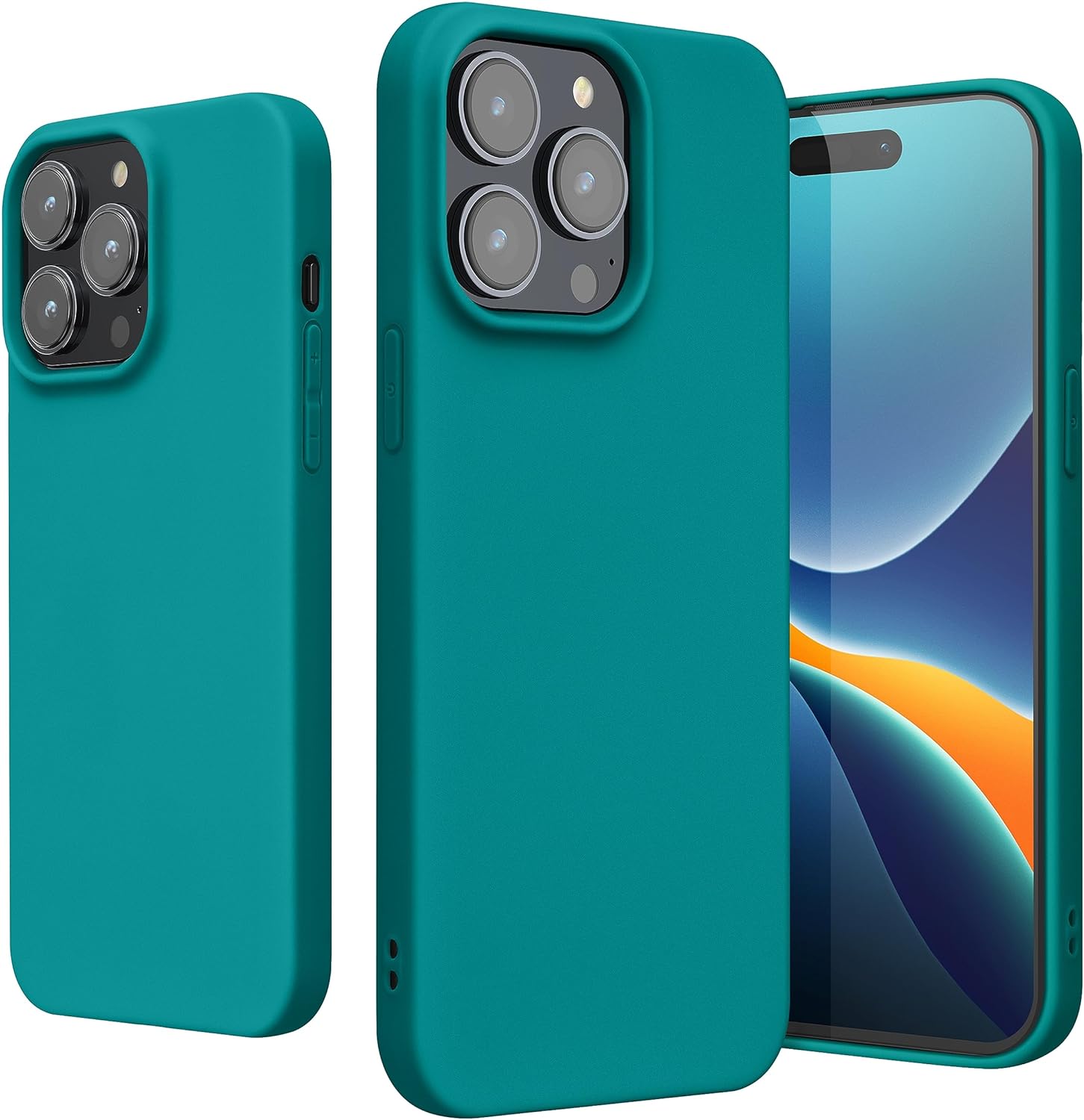 KW iPhone 15 Pro Max Λεπτή Θήκη Σιλικόνης TPU - Teal Matte - 61960.57