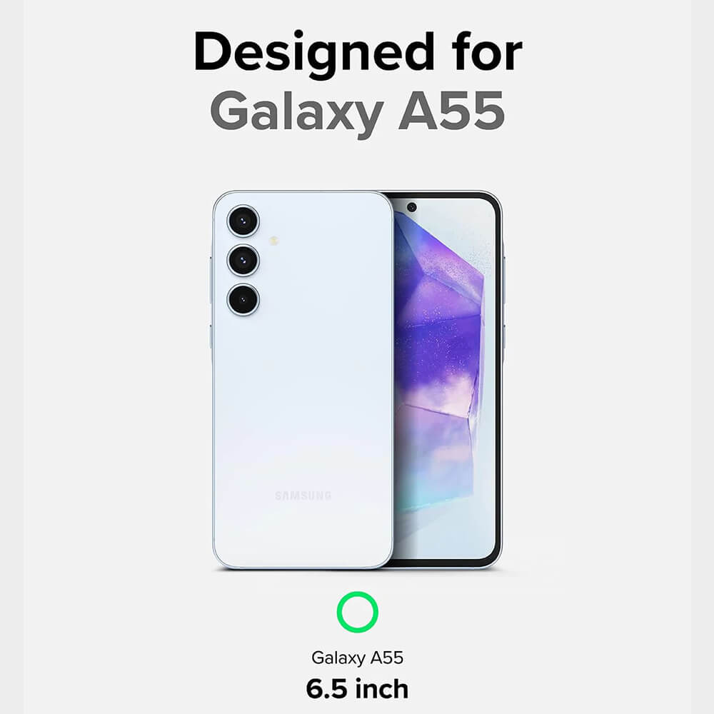 Ringke Samsung Galaxy A55 5G - Fusion X - Σκληρή Θήκη με Πλαίσιο Σιλικόνης - Black