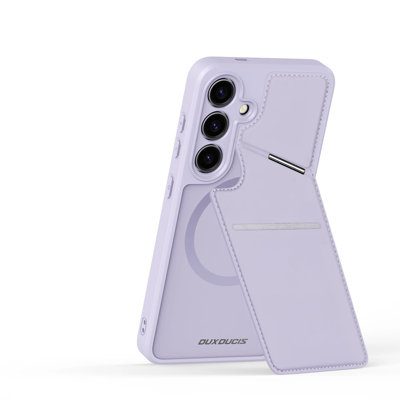 Dux Ducis Samsung Galaxy S24 Rafi II Mag Anti - RFID Θήκη με Υποδοχή για Κάρτες / Stand και MagSafe - Purple