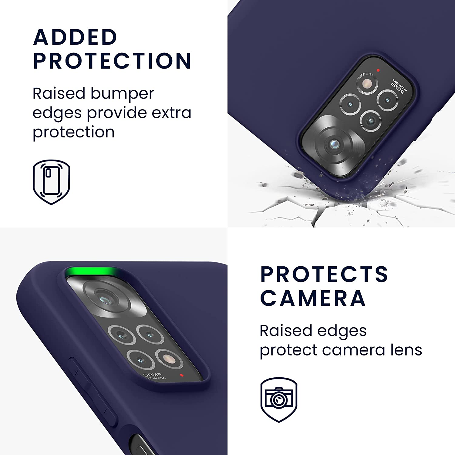 KW Xiaomi Redmi Note 11 / Redmi Note 11S Θήκη Σιλικόνης TPU - Deep Ocean - 57368.182