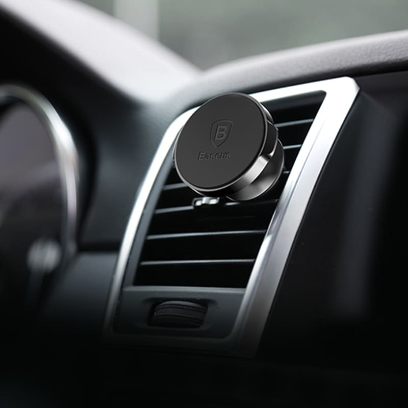 Baseus Small Ears Series Air Vent Magnetic Car Mount Holder for Smartphones / iPhones - Μαγνητική Βάση Αυτοκινήτου Αεραγωγού - Black - SUER - A01