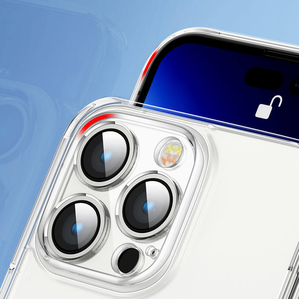 Joyroom iPhone 14 Pro - 14D Σκληρή Θήκη με Πλαίσιο Σιλικόνης - Διάφανη