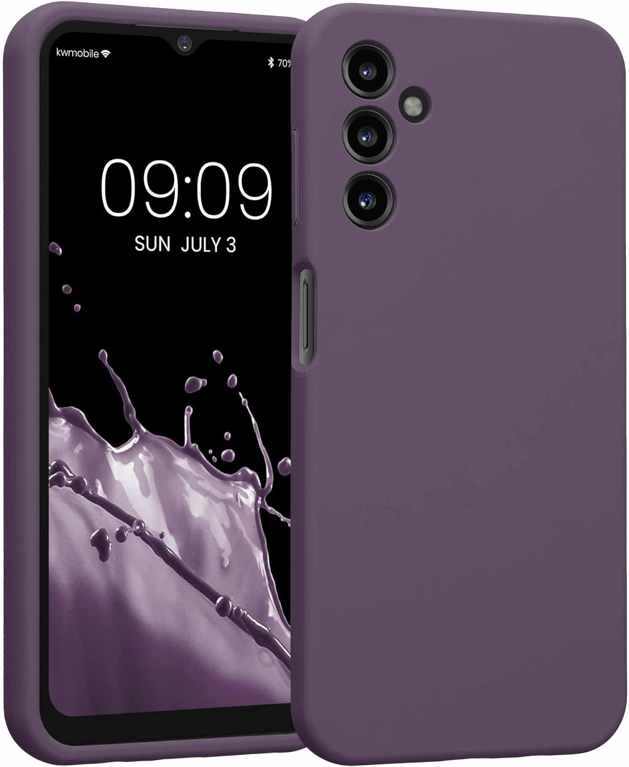 KW Samsung Galaxy A14 5G Θήκη Σιλικόνης Rubberized TPU - Light Iris