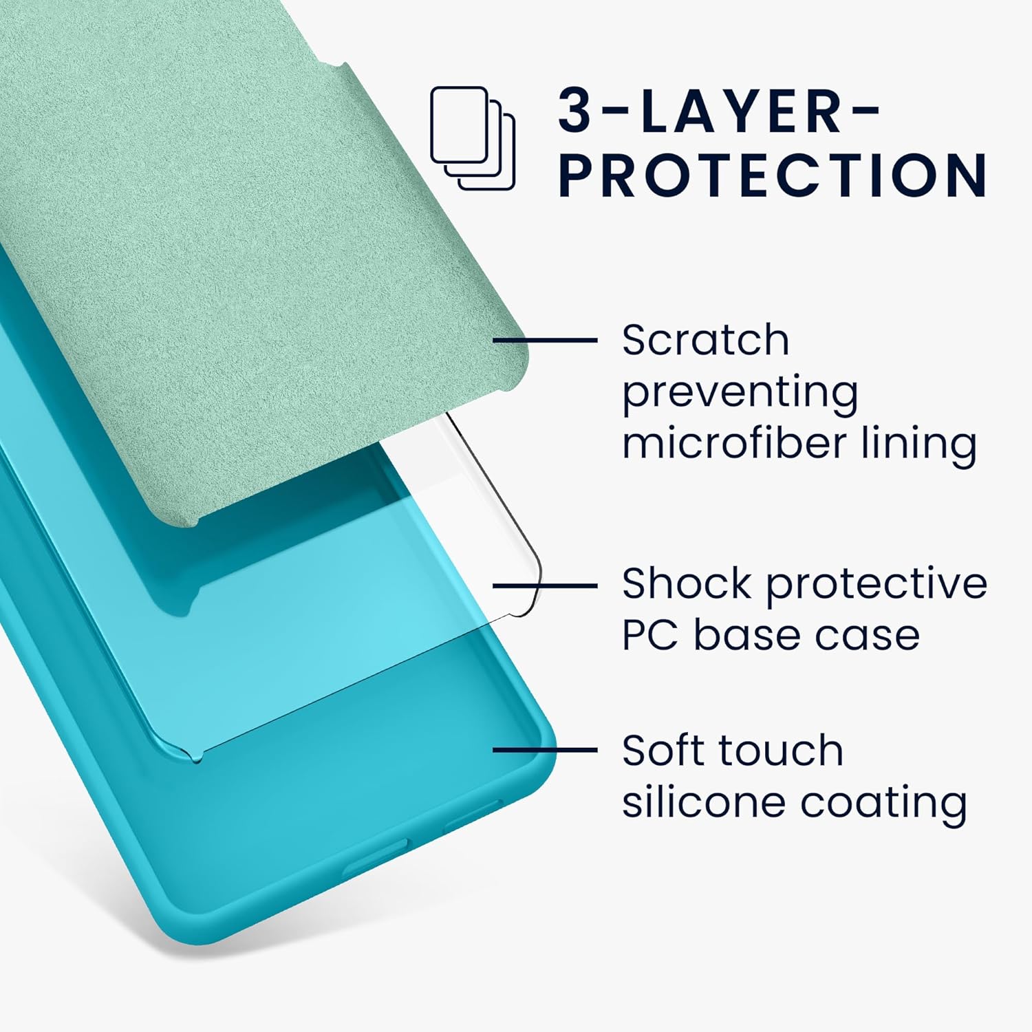 KW Samsung Galaxy S24 Θήκη Σιλικόνης Rubberized TPU - Cool Glacier