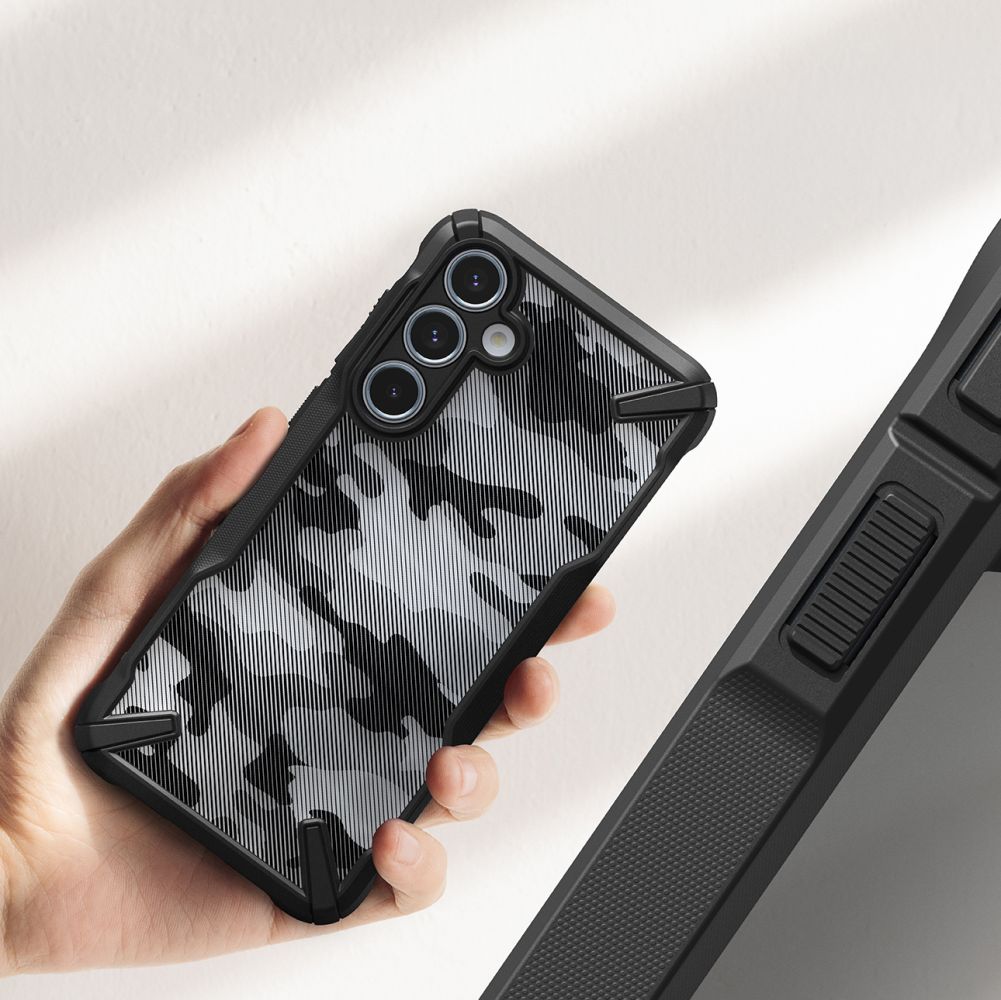 Ringke Samsung Galaxy A55 5G Fusion X Σκληρή Θήκη με Πλαίσιο Σιλικόνης - Camo Black