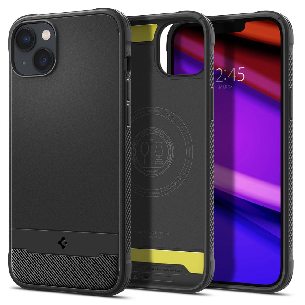 Spigen iPhone 14 Plus / iPhone 15 Plus Rugged Armor Mag Θήκη TPU με MagSafe - Matte Black