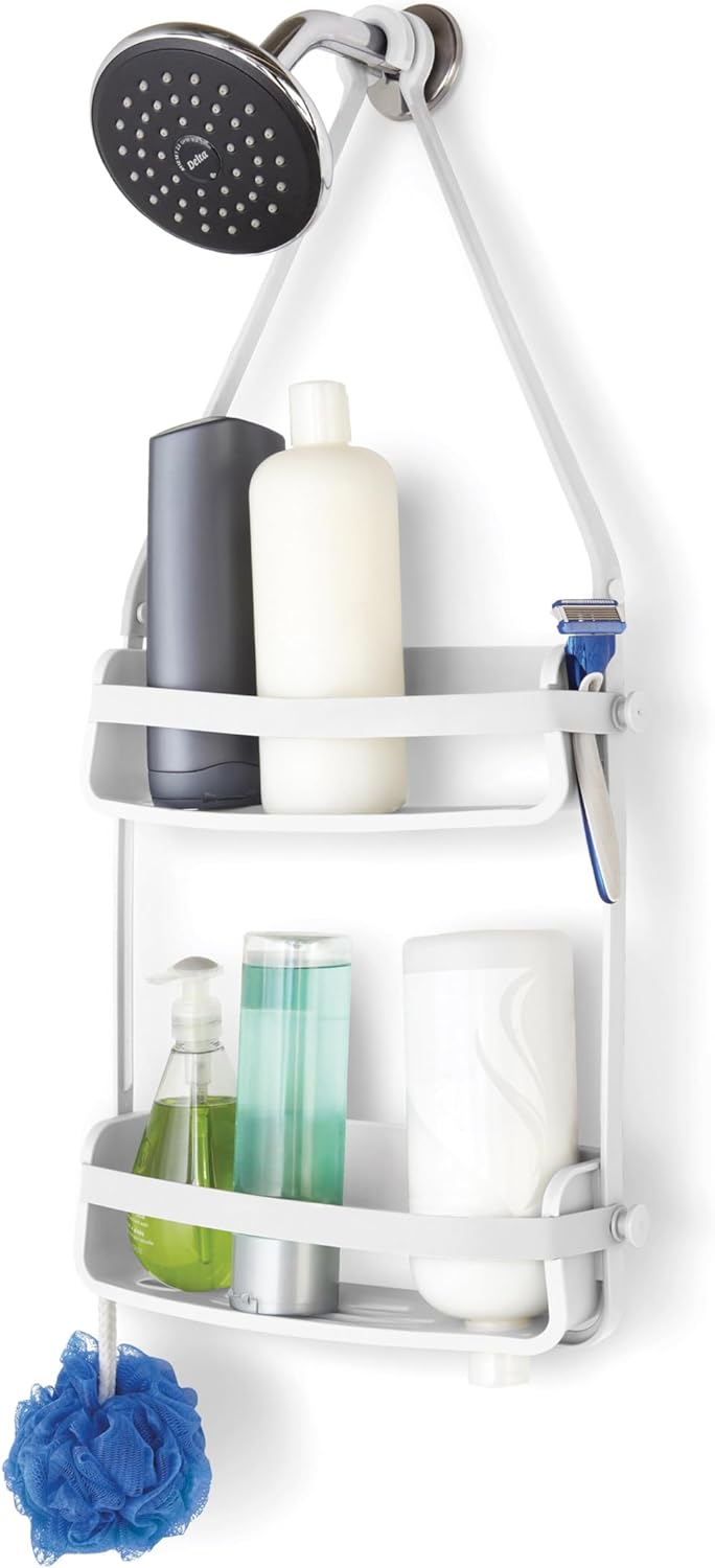 Umbra Flex Shower Caddy Πλαστική Ραφιέρα Ντουζιέρας - White