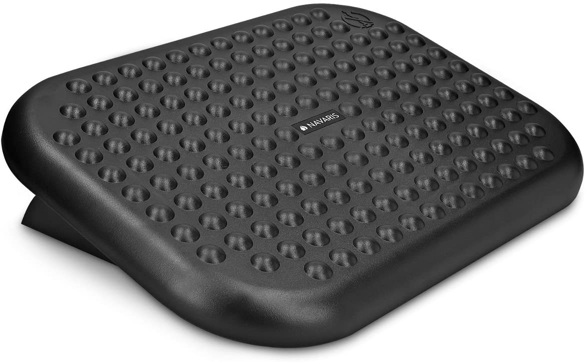 Navaris Υποπόδιο Γραφείου / Gaming - Ρυθμιζόμενο Ύψος 0 - 15 ° - Black - 43039