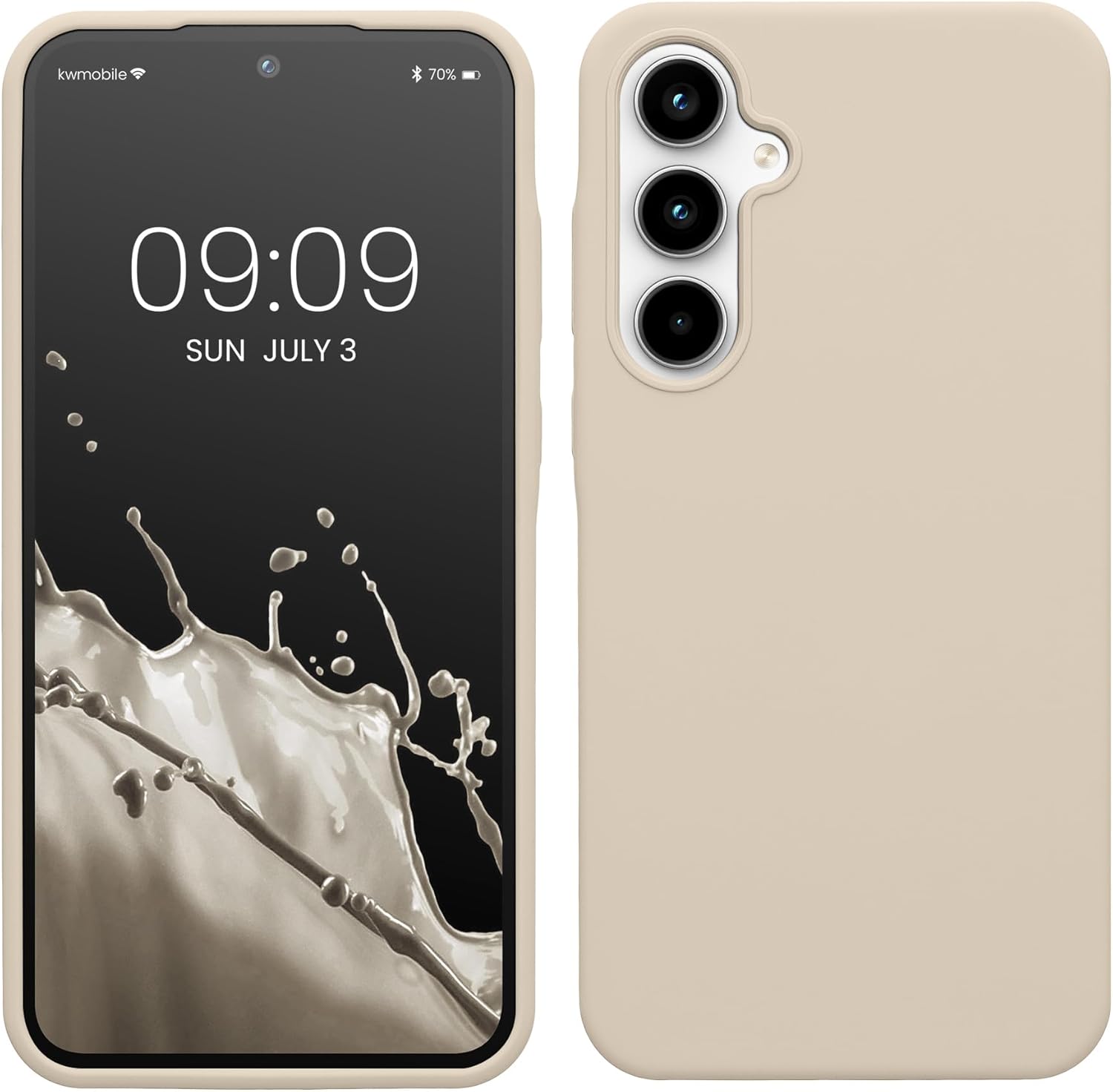 KW Samsung Galaxy A35 5G Θήκη Σιλικόνης Rubberized TPU - Matte Cream