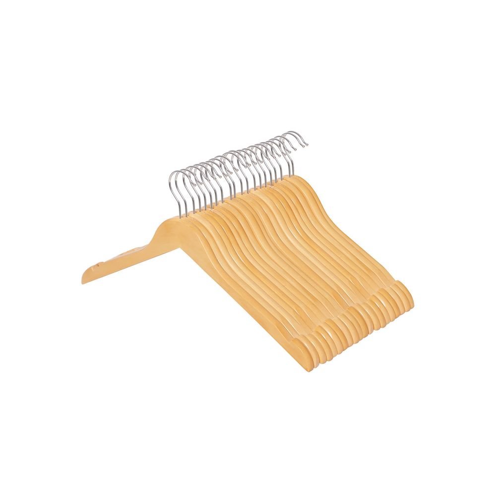 Songmics Σετ με 20 Ξύλινες Κρεμάστρες Ρούχων - Natural - CRW003 - 20