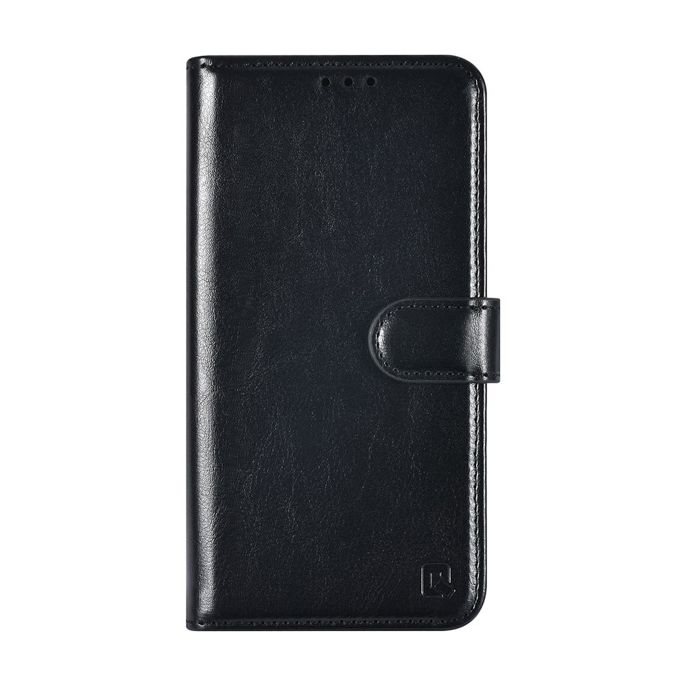 Tuniq iPhone 16 - Θήκη Πορτοφόλι Stand από Δερματίνη - Black