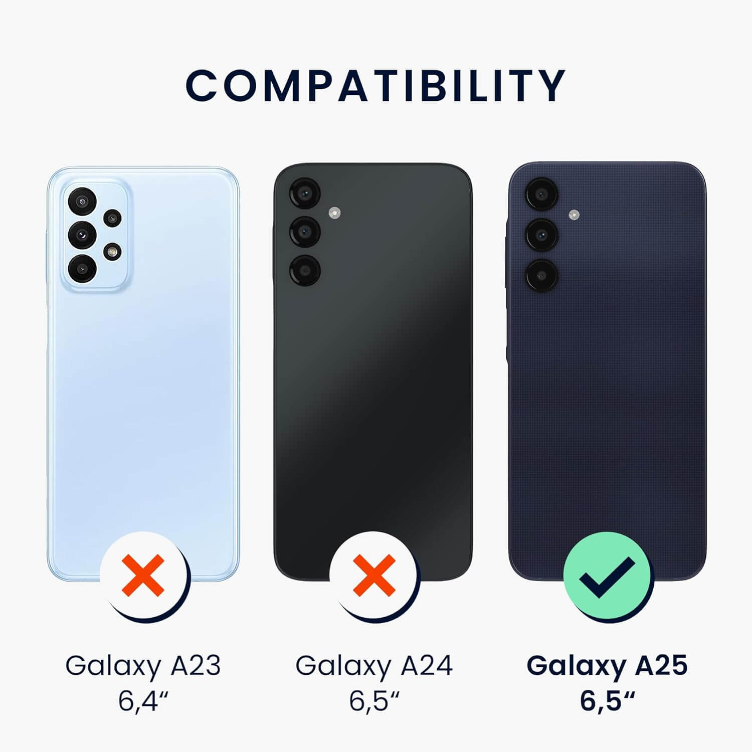 KW Samsung Galaxy A25 5G Θήκη Σιλικόνης TPU με Λουράκι - Black