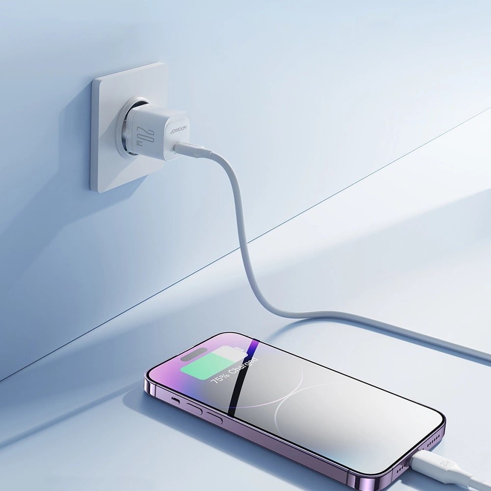 Joyroom Mini PD 20W Οικιακός Φορτιστής Γρήγορης Φόρτισης με Θύρα Type - C - White - JR - TCF02