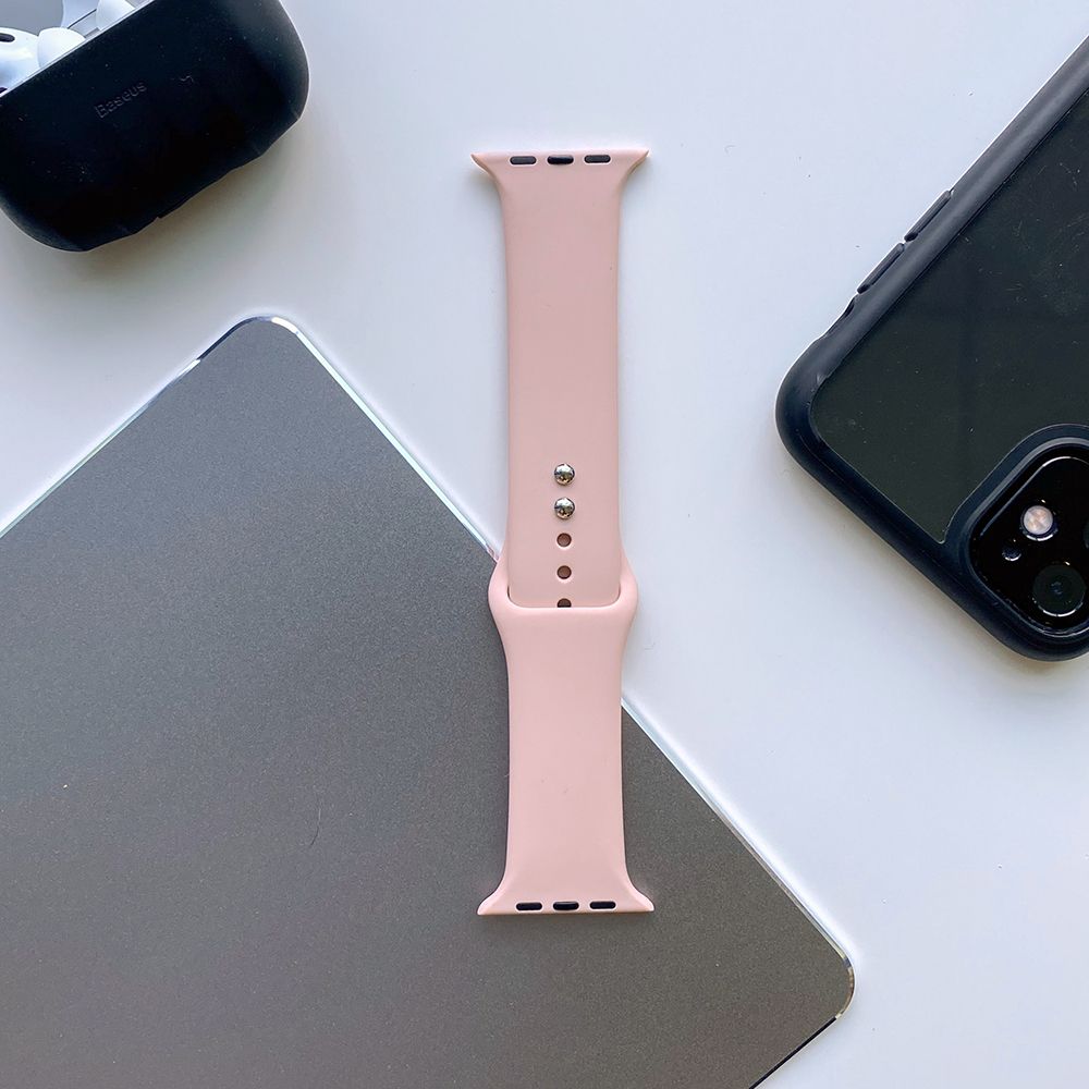 Tech - Protect Λουράκι Apple Watch 2 / 3 / 4 / 5 / 6 / 7 / 8 / 9 / SE - 38 / 40 / 41 mm IconBand Λαστιχένιο - Pink Sand