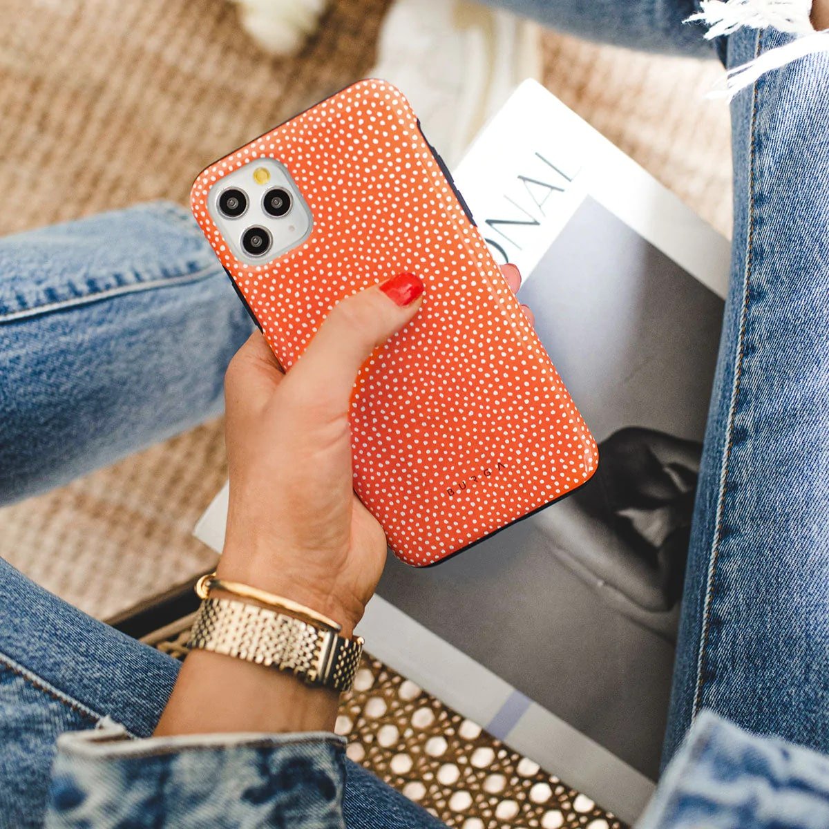 Burga iPhone 14 Plus Fashion Tough Σκληρή Θήκη - Vintage Edition