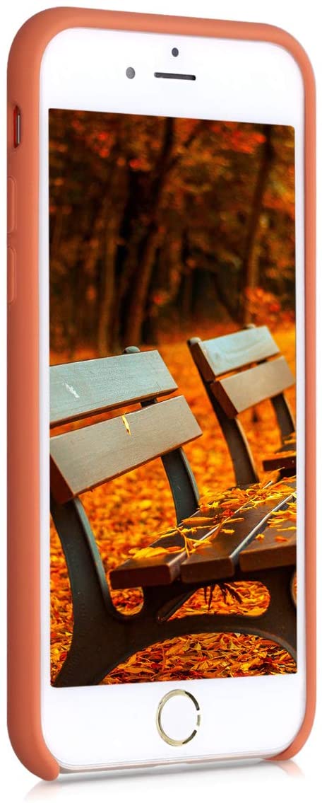 KW iPhone SE 2022 / SE 2020 / 7 / 8 Θήκη Σιλικόνης Rubber TPU - Sunrise Orange - 40225.203