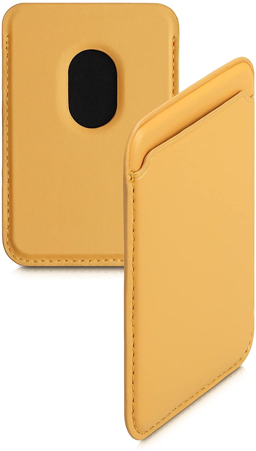 KW iPhone Θήκη από Συνθετικό Δέρμα για Πιστωτικές Κάρτες - Yellow - 54606.06