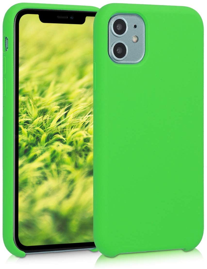 KW iPhone 11 Θήκη Σιλικόνης Rubber TPU - Lime Green - 49724.159